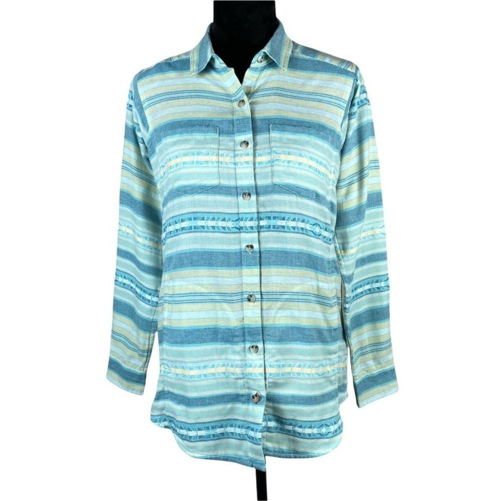 toad And co Cairn shirt In Deepwater Blue Size Xs Women’s New Recycled Cotton